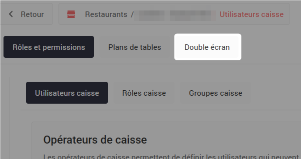 Double écran - étape 4